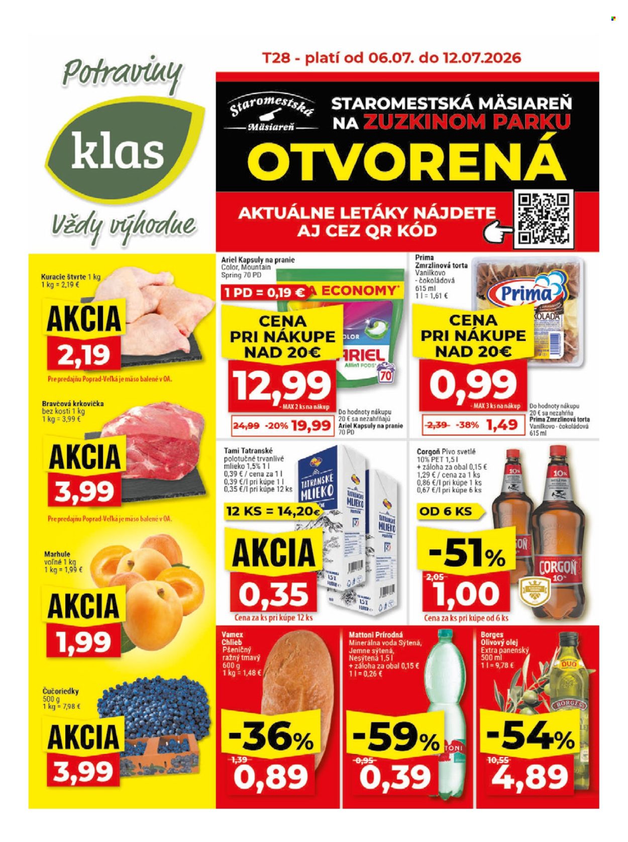 Leták Klas - 6.7.2026 - 12.7.2026. Strana 1