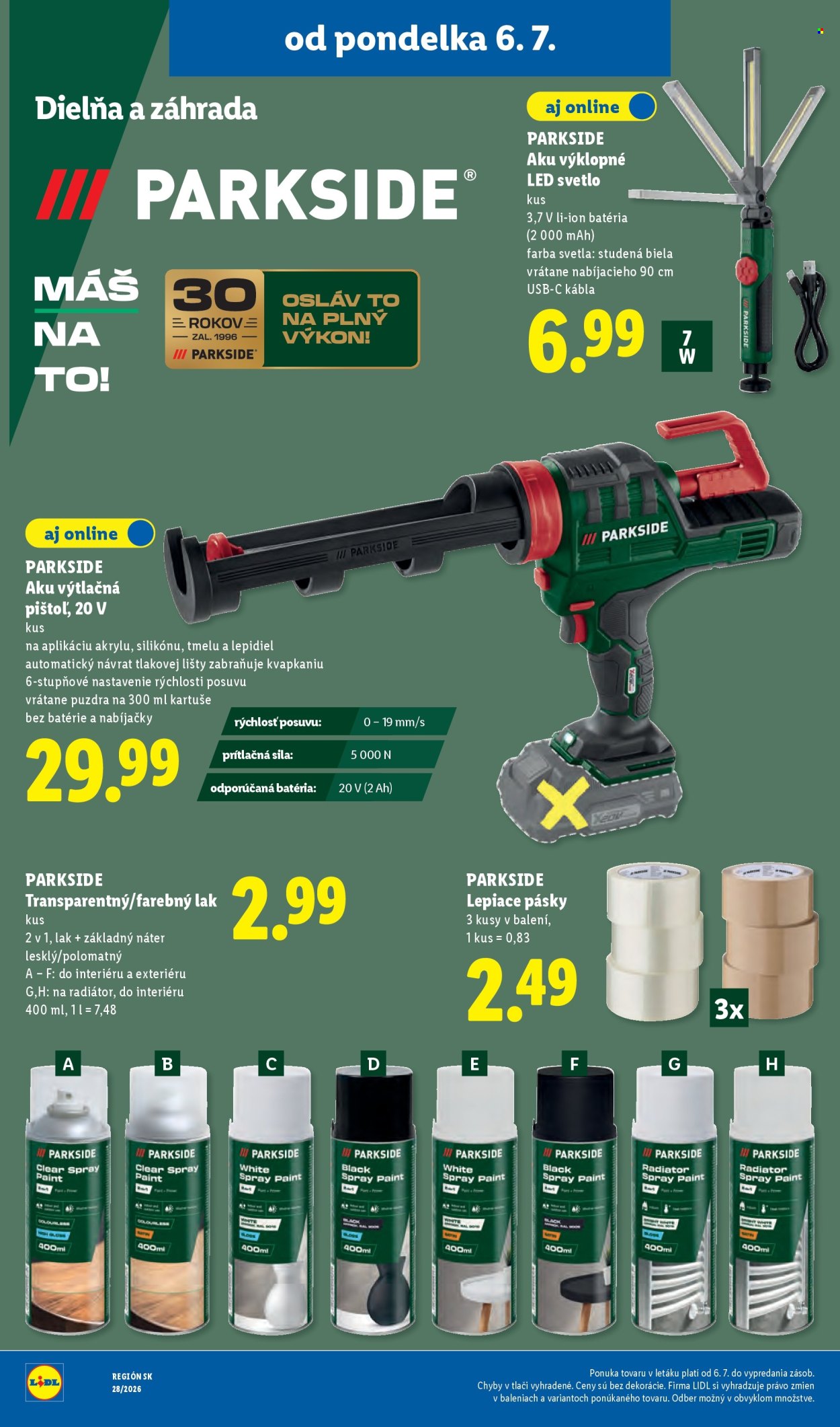 Leták Lidl - 6.7.2026 - 12.7.2026. Strana 58