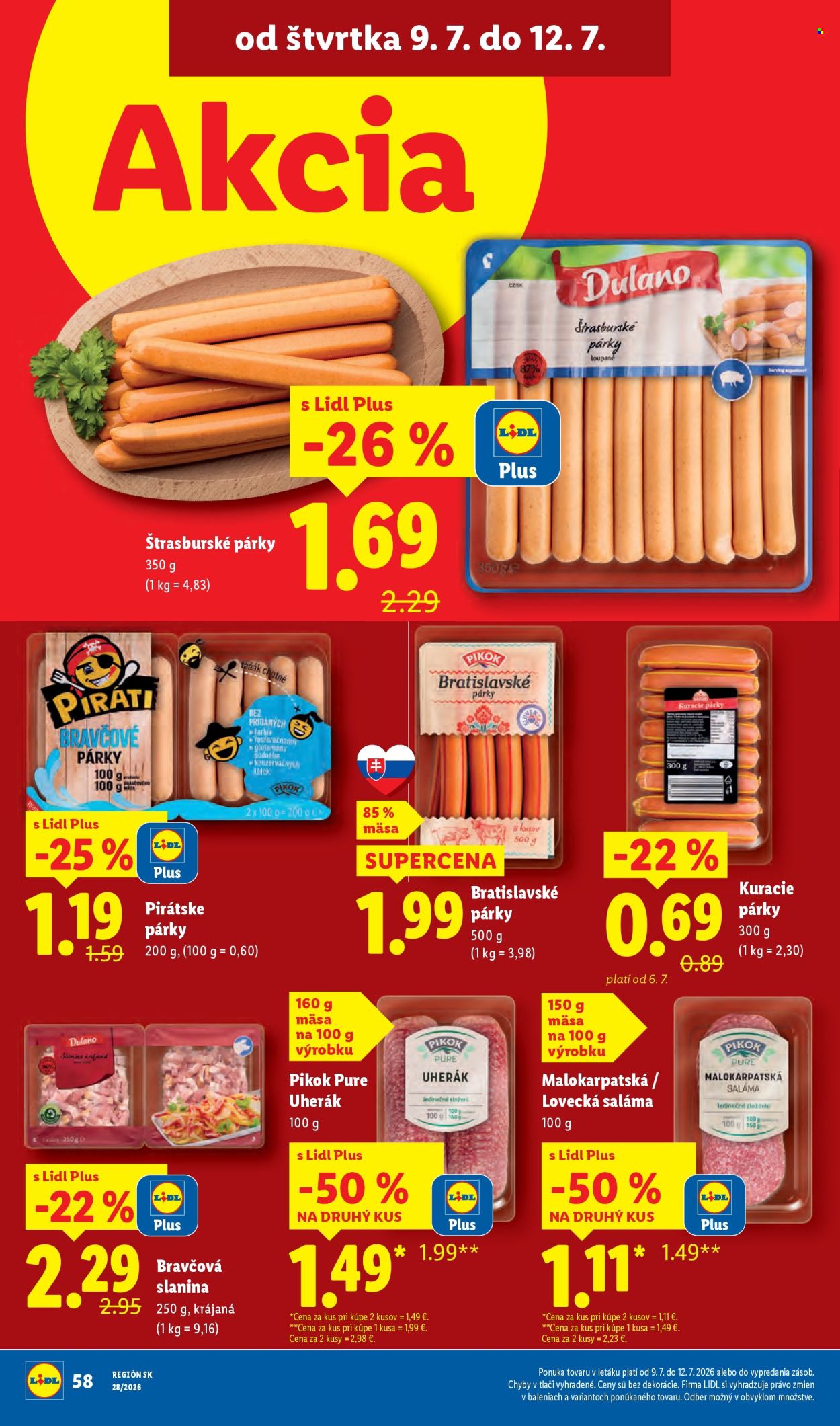 Leták Lidl - 6.7.2026 - 12.7.2026. Strana 84