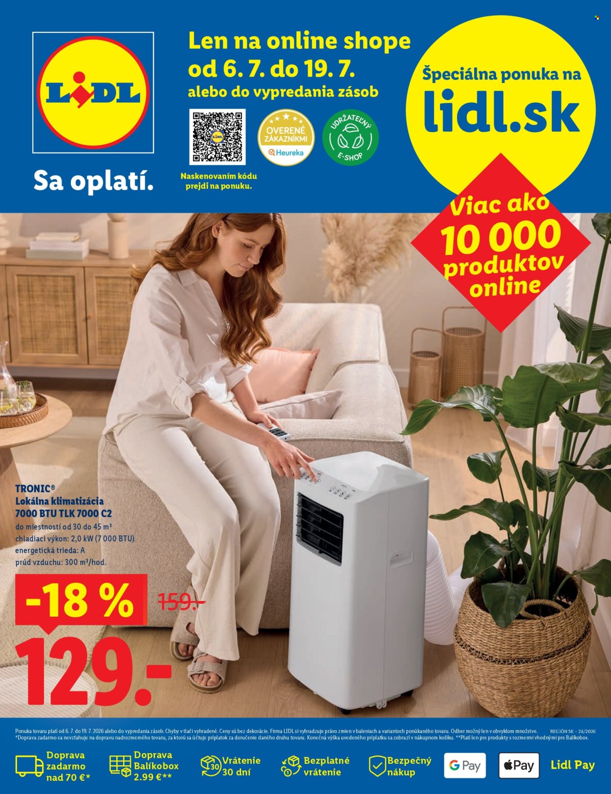 Leták Lidl - 6.7.2026 - 19.7.2026. Strana 1