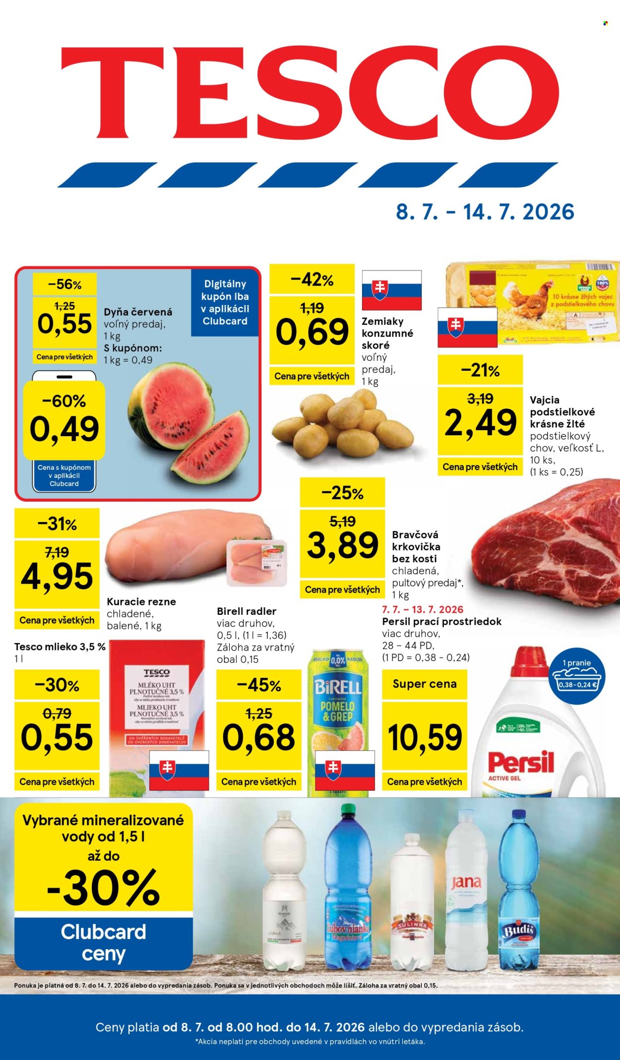 Leták TESCO - 8.7.2026 - 14.7.2026. Strana 1