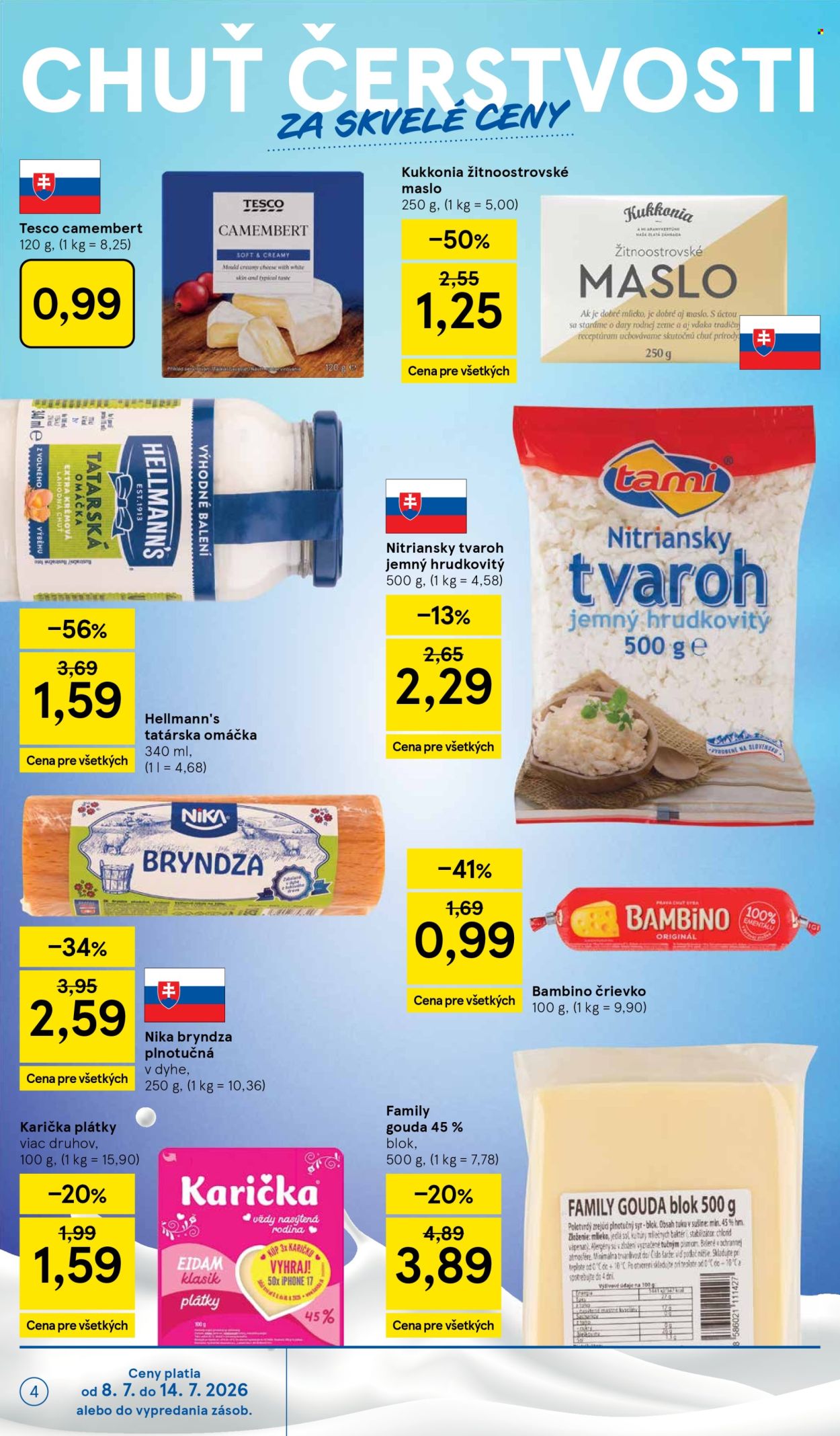 Leták TESCO - 8.7.2026 - 14.7.2026. Strana 4