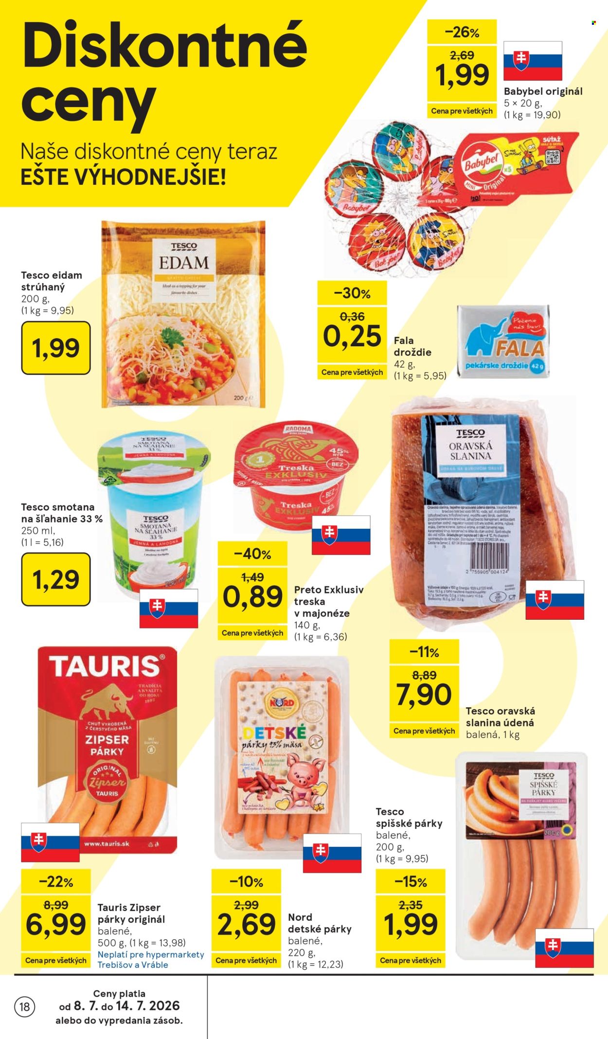 Leták TESCO - 8.7.2026 - 14.7.2026. Strana 18