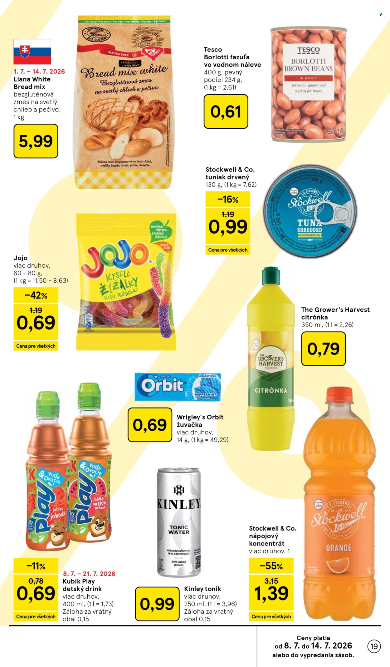 Leták TESCO - 8.7.2026 - 14.7.2026. Strana 19