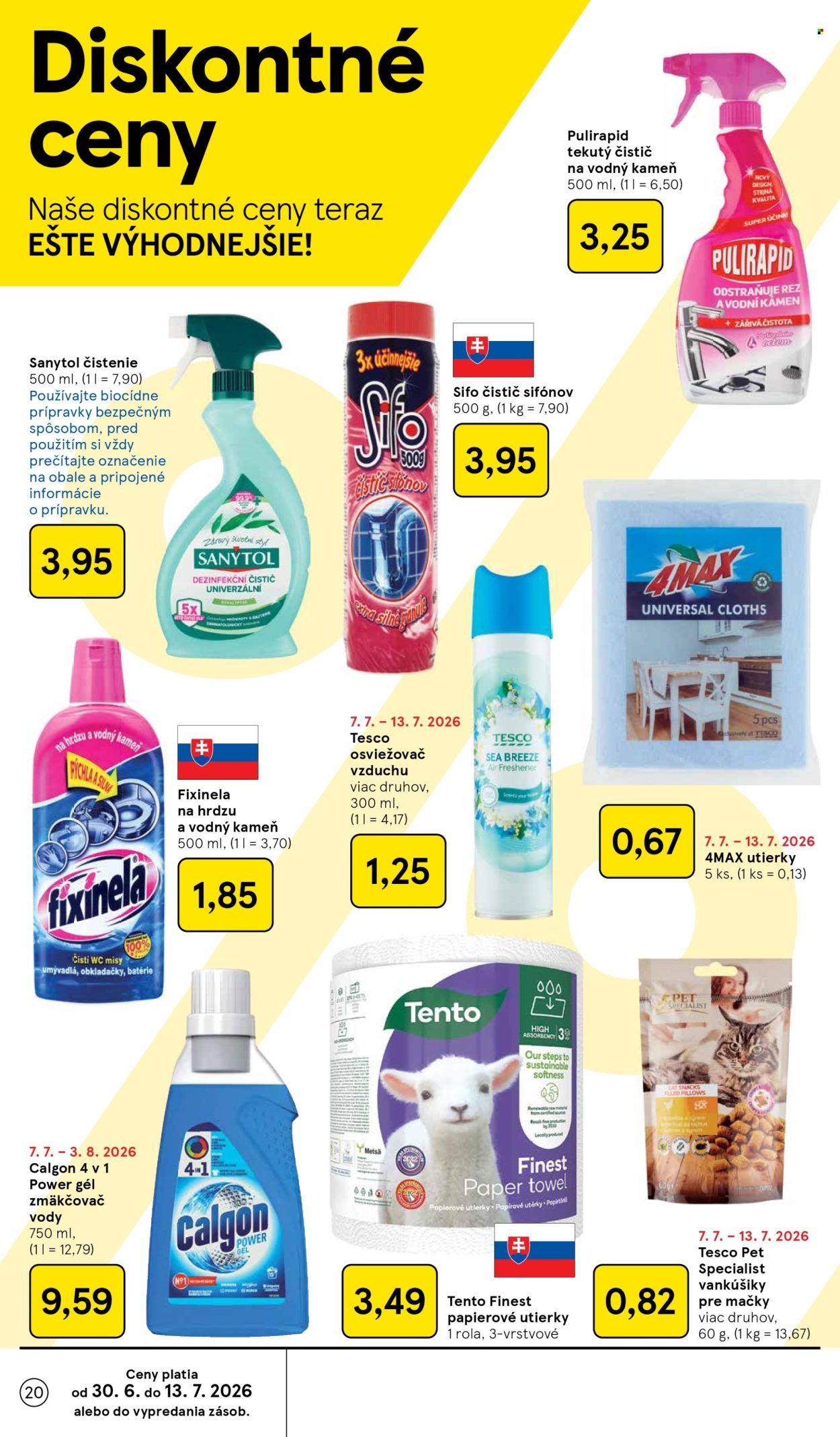 Leták TESCO - 8.7.2026 - 14.7.2026. Strana 20