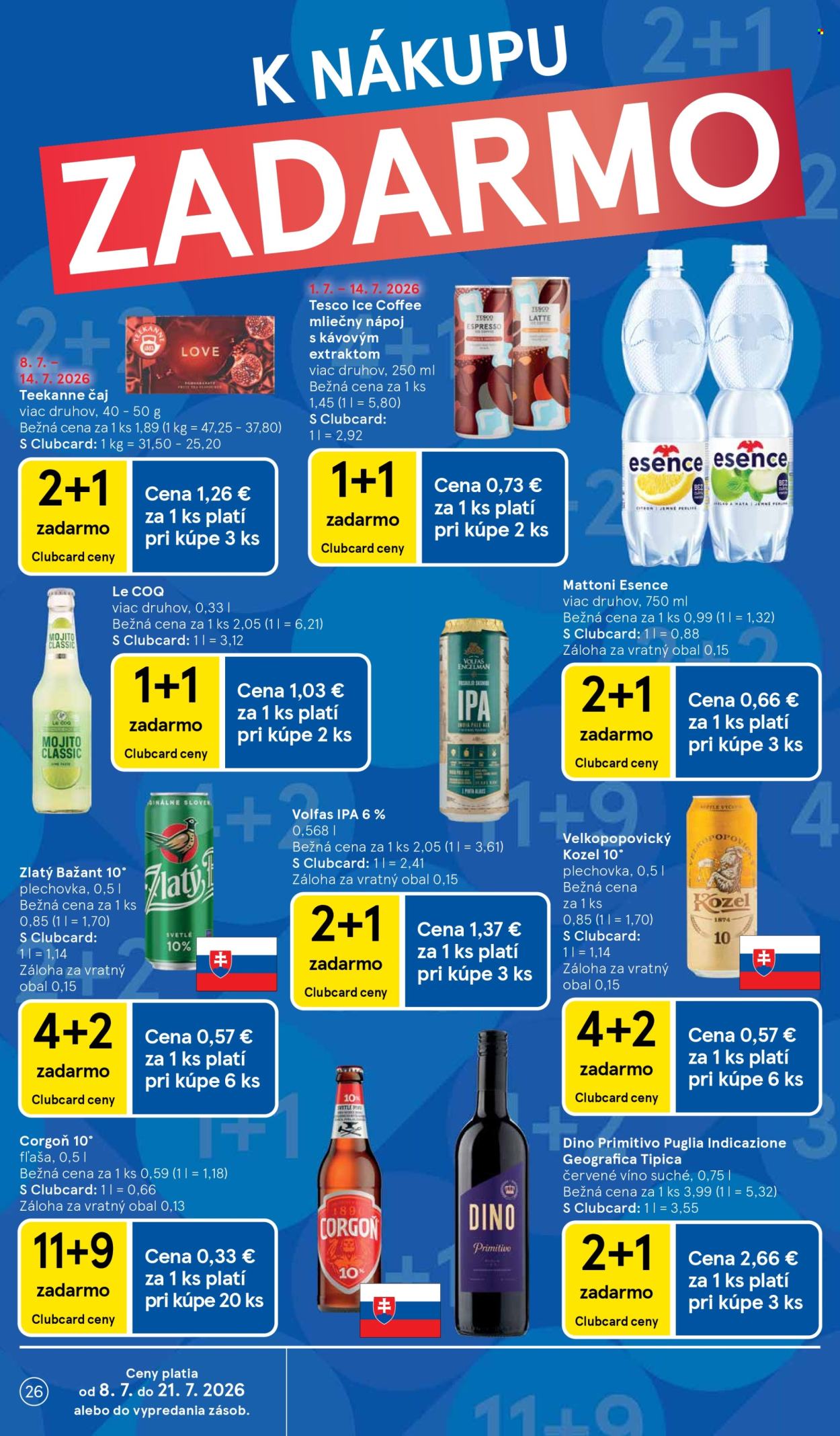 Leták TESCO - 8.7.2026 - 14.7.2026. Strana 26