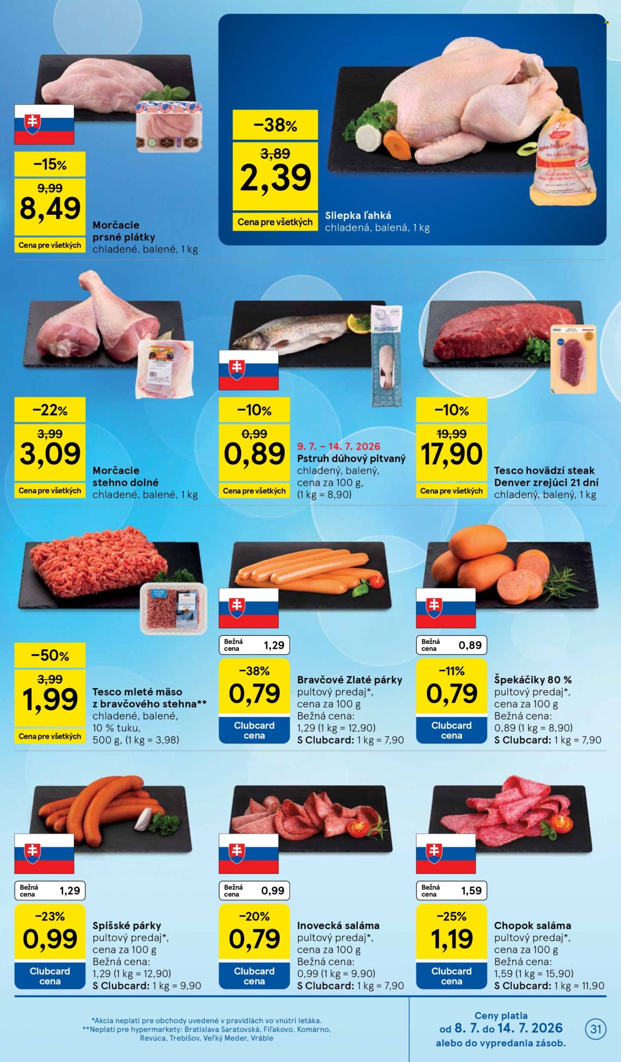 Leták TESCO - 8.7.2026 - 14.7.2026. Strana 31