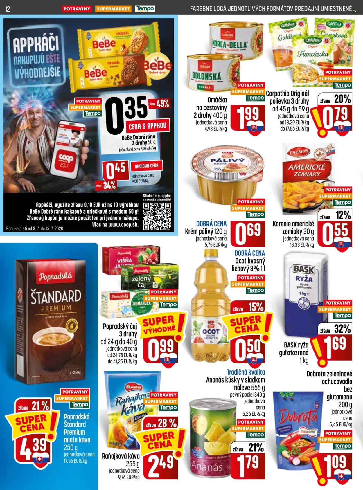 Leták COOP Jednota - 9.7.2026 - 15.7.2026. Strana 12