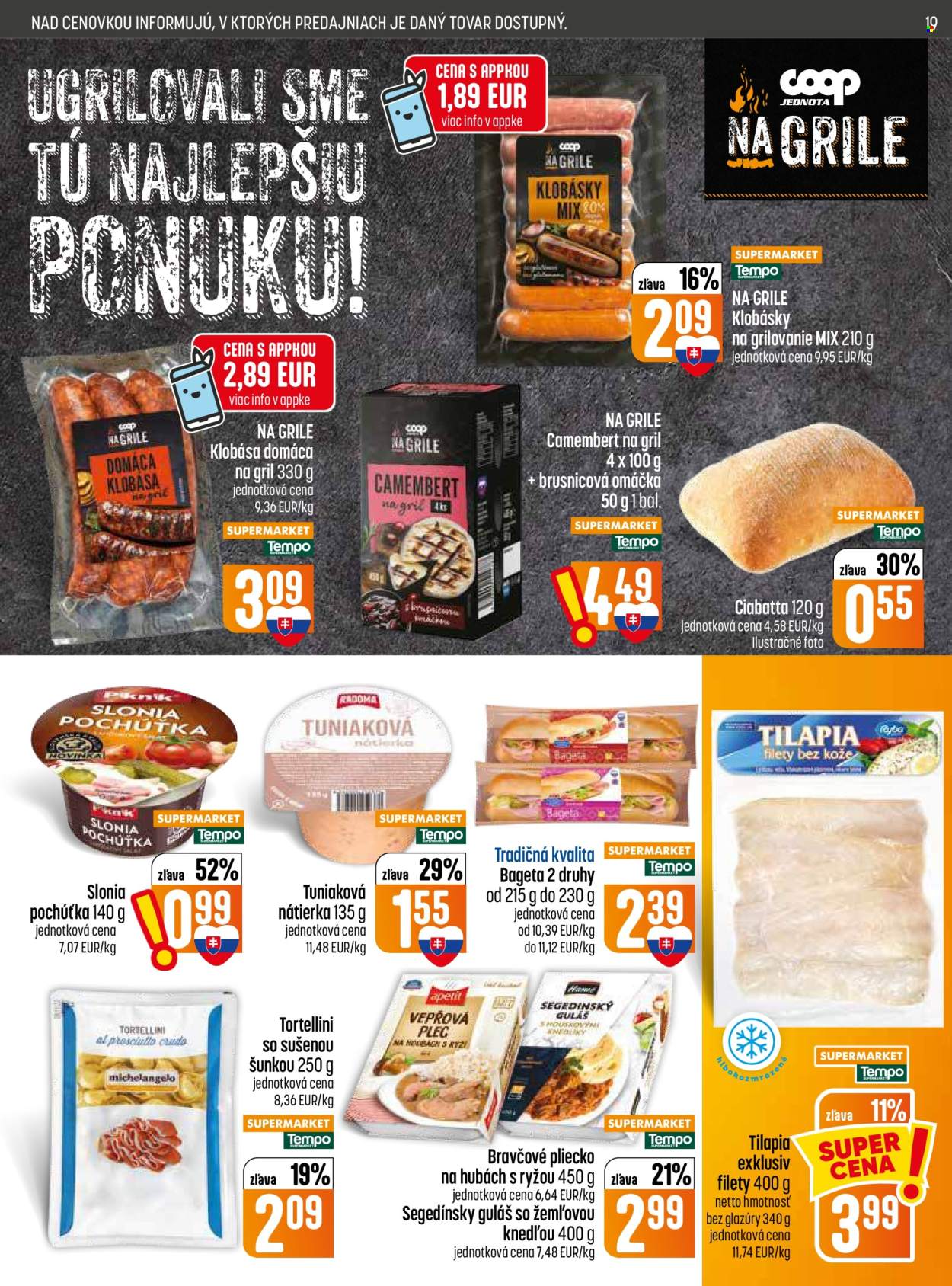 Leták COOP Jednota - 9.7.2026 - 15.7.2026. Strana 19