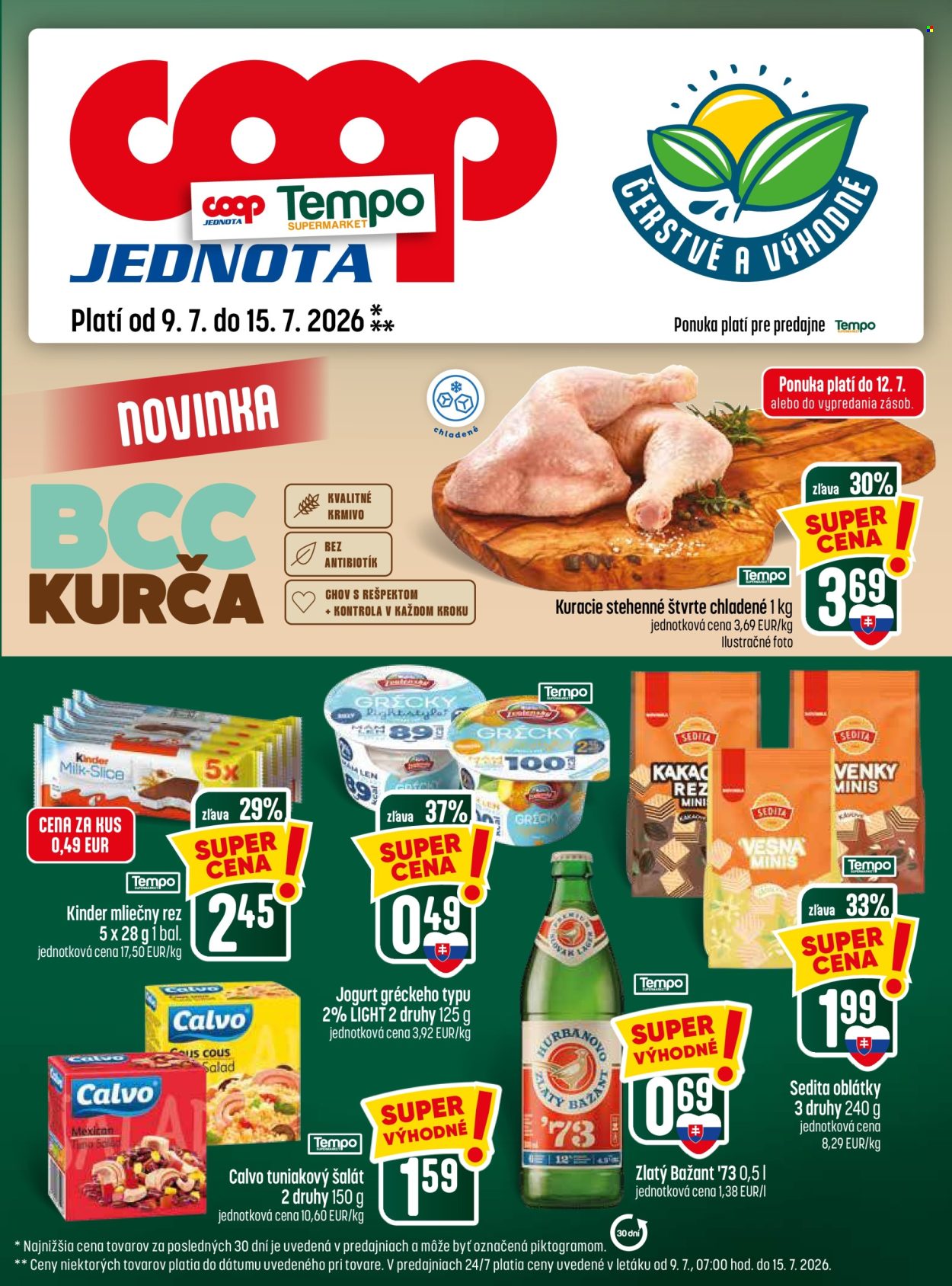 Leták COOP Jednota - 9.7.2026 - 15.7.2026. Strana 29