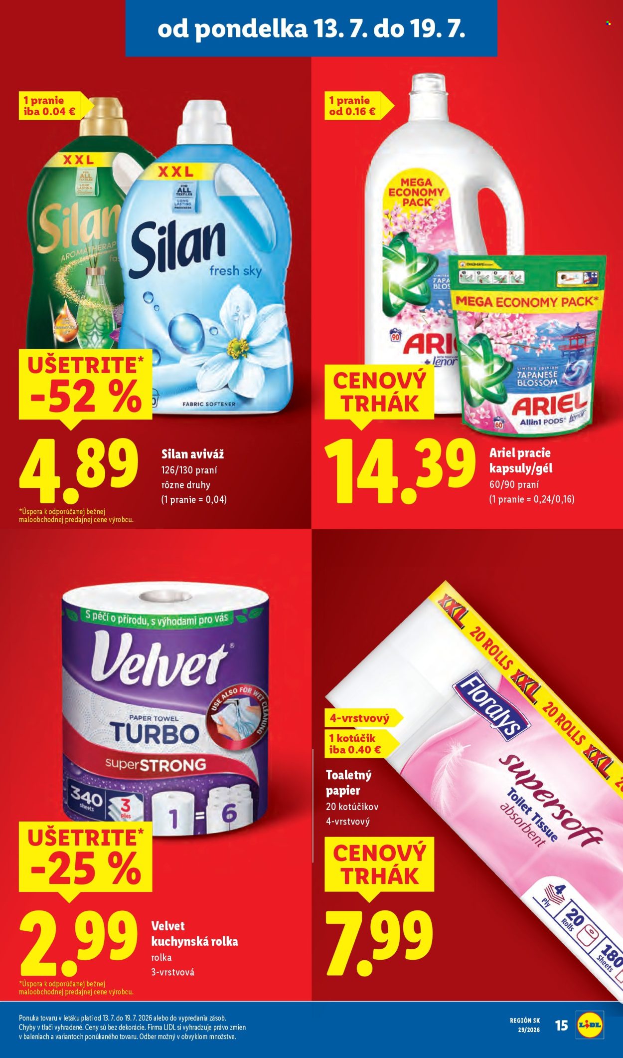 Leták Lidl - 13.7.2026 - 19.7.2026. Strana 19