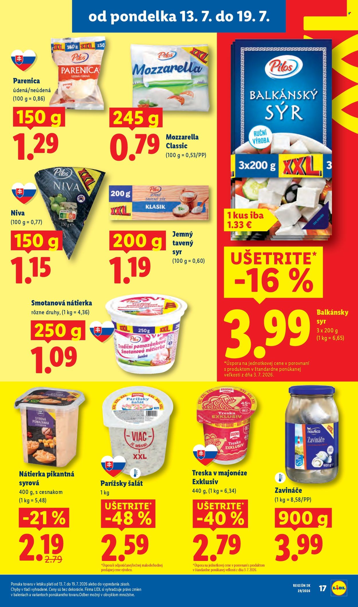 Leták Lidl - 13.7.2026 - 19.7.2026. Strana 21