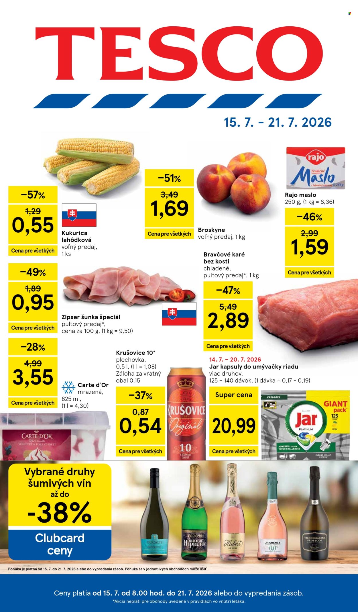 Leták TESCO - 15.7.2026 - 21.7.2026. Strana 1
