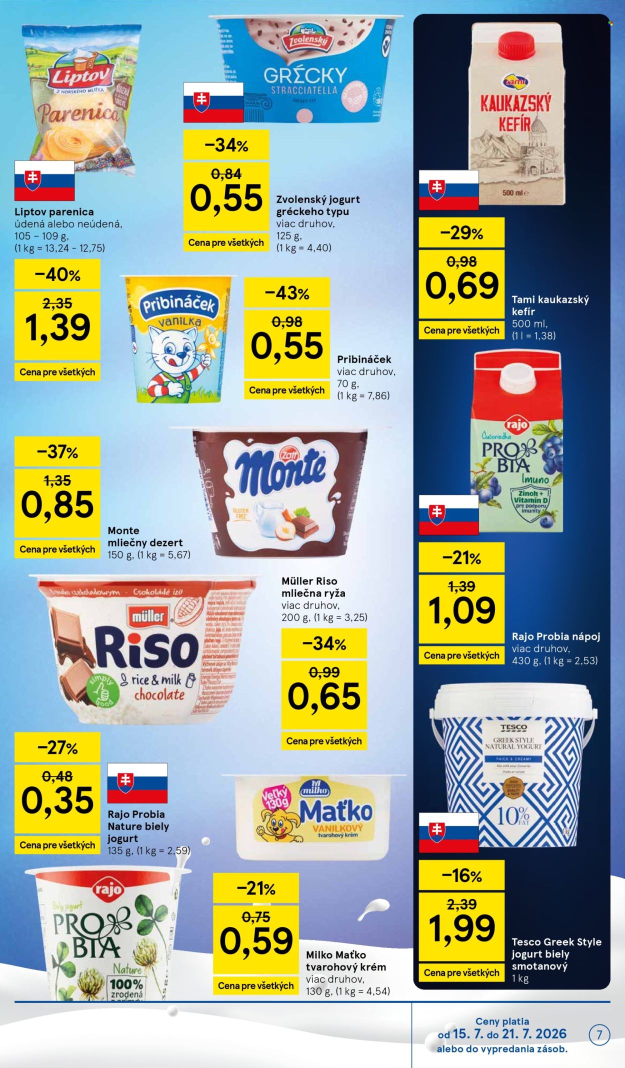 Leták TESCO - 15.7.2026 - 21.7.2026. Strana 7