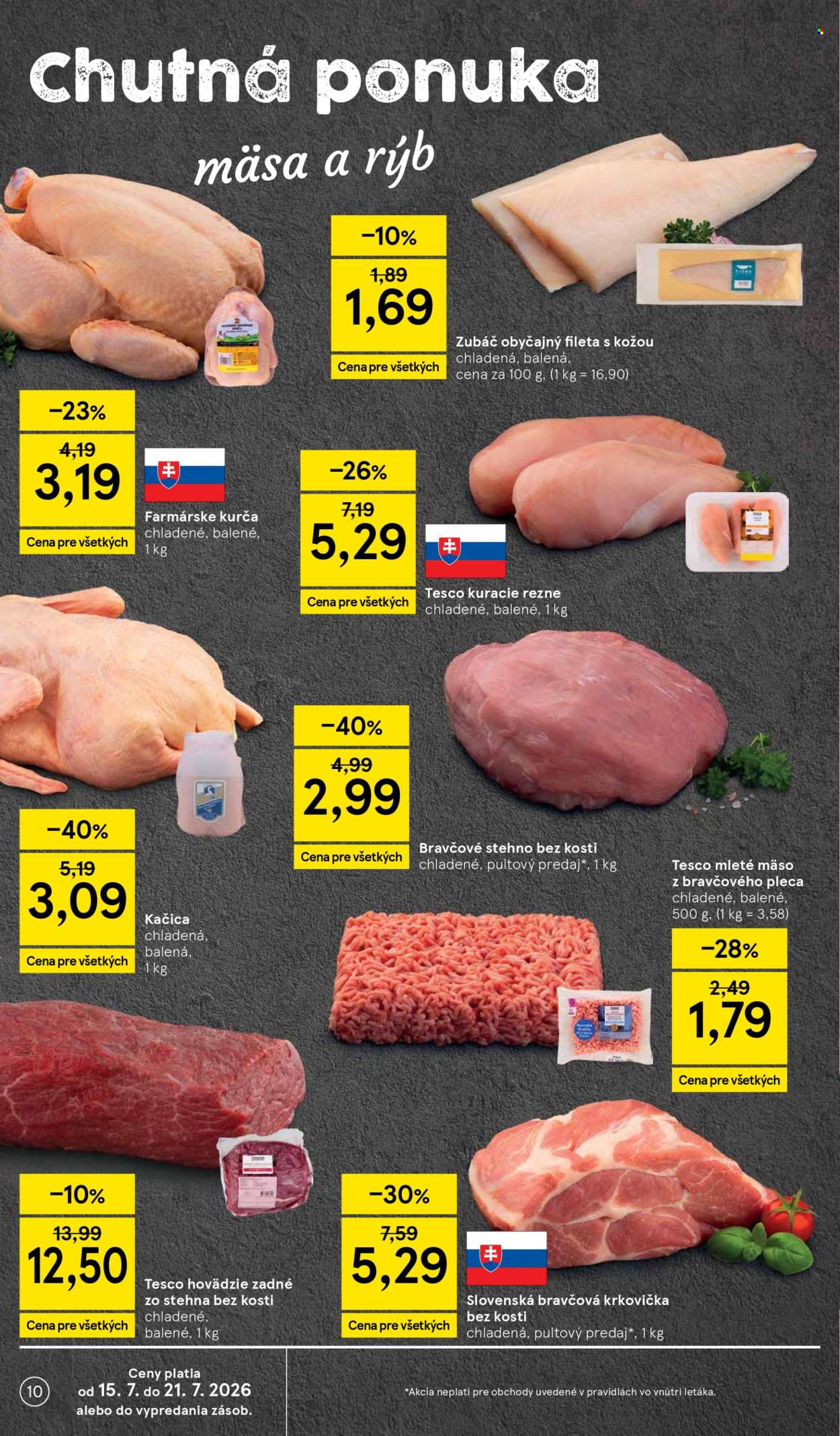 Leták TESCO - 15.7.2026 - 21.7.2026. Strana 10
