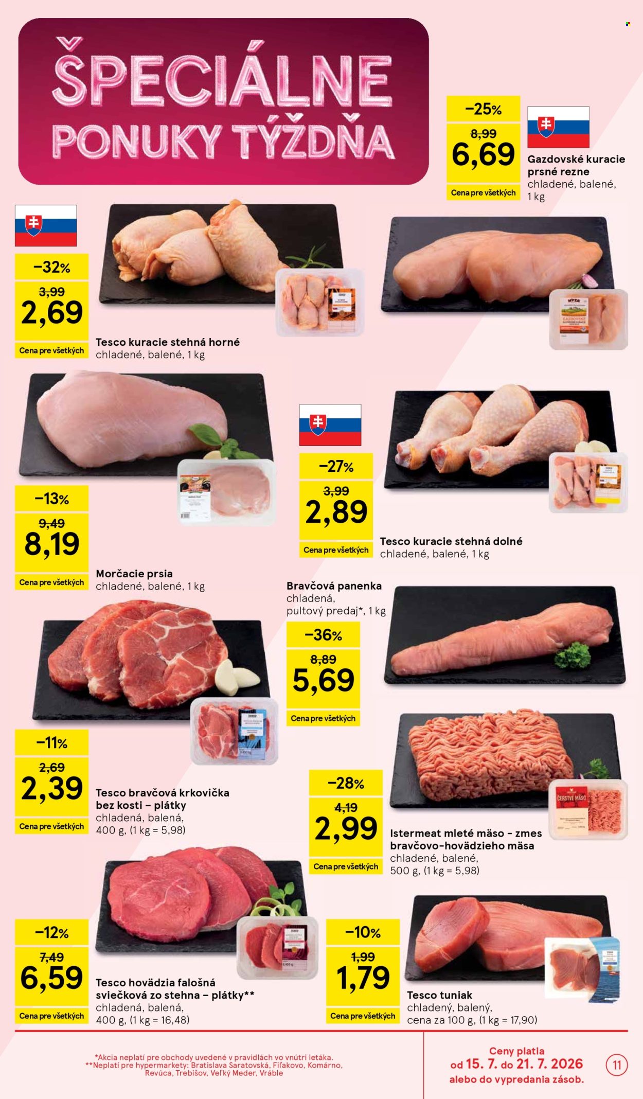 Leták TESCO - 15.7.2026 - 21.7.2026. Strana 11