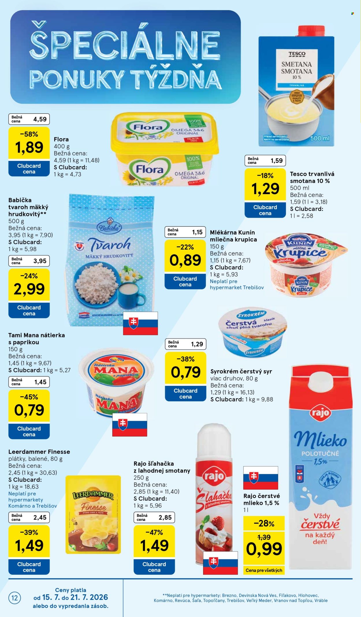 Leták TESCO - 15.7.2026 - 21.7.2026. Strana 12