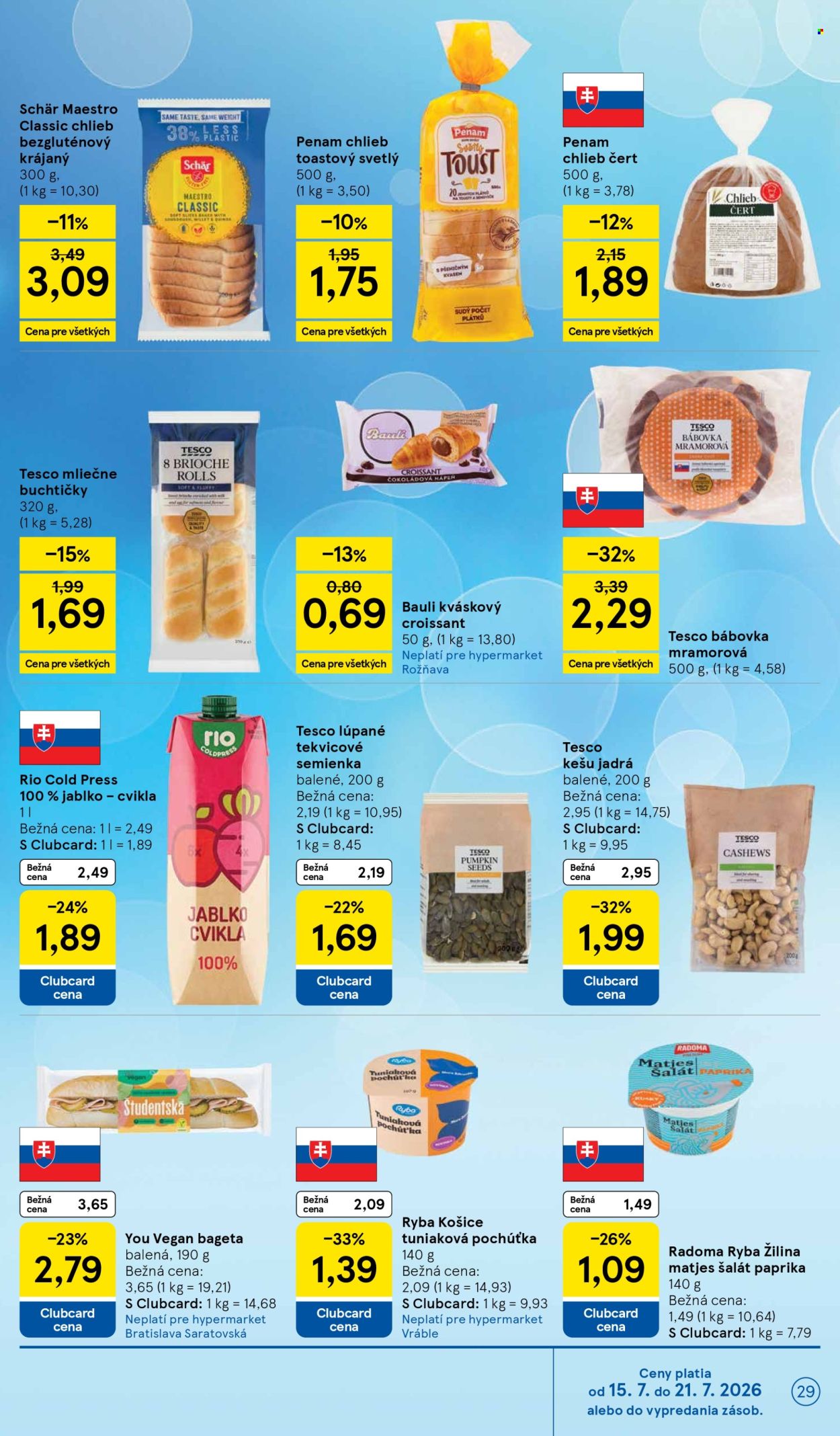 Leták TESCO - 15.7.2026 - 21.7.2026. Strana 29