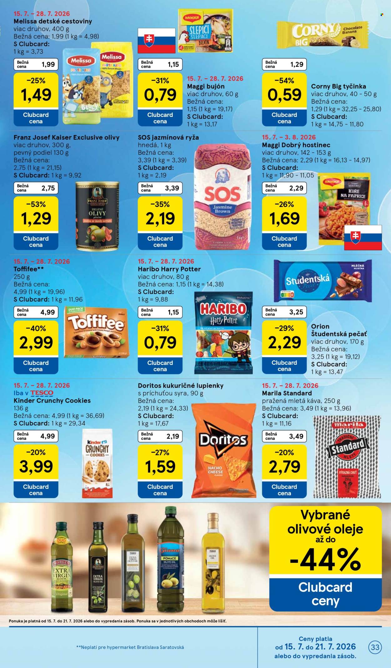 Leták TESCO - 15.7.2026 - 21.7.2026. Strana 33