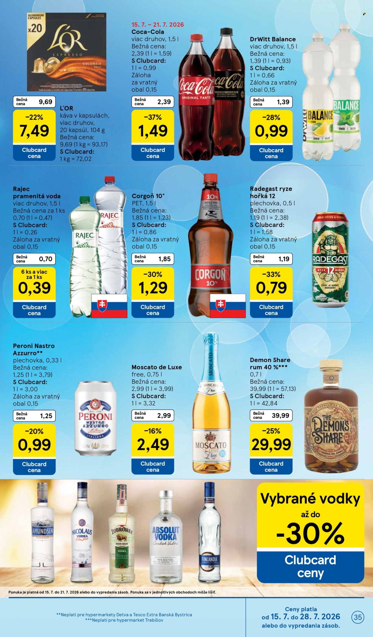 Leták TESCO - 15.7.2026 - 21.7.2026. Strana 35