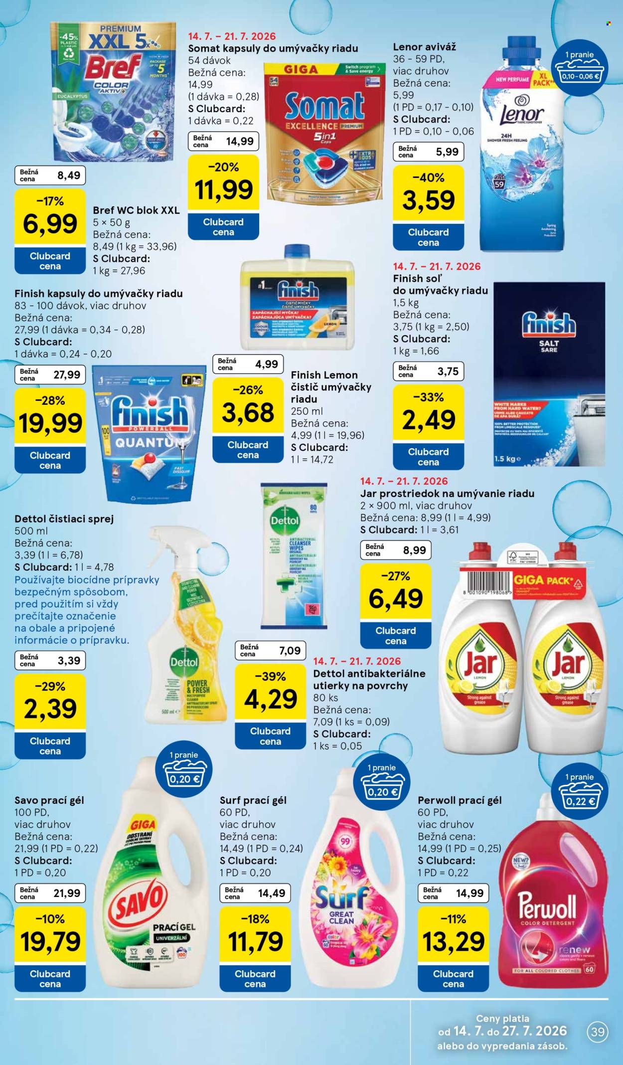 Leták TESCO - 15.7.2026 - 21.7.2026. Strana 39