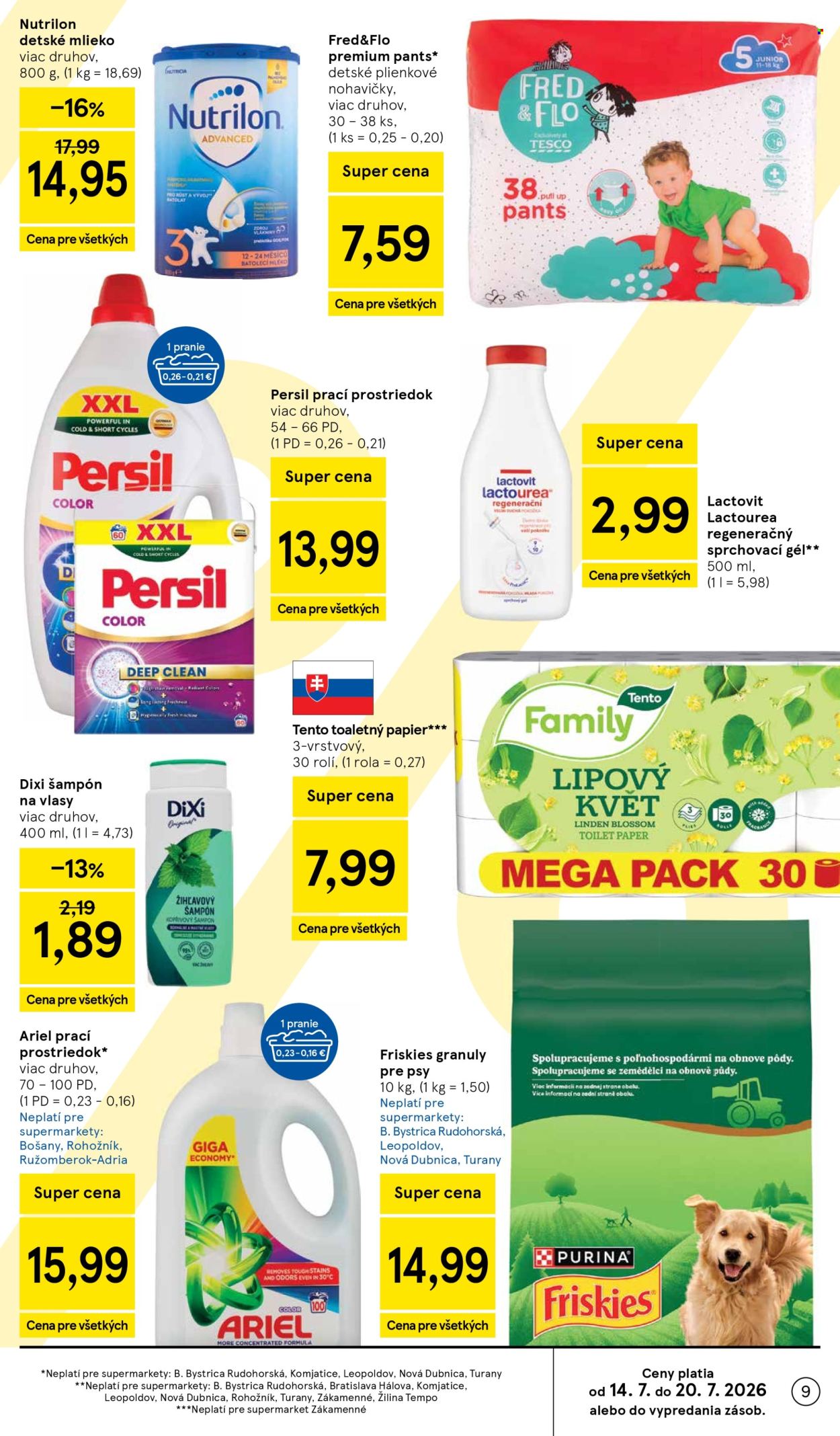 Leták TESCO supermarket - 15.7.2026 - 21.7.2026. Strana 9