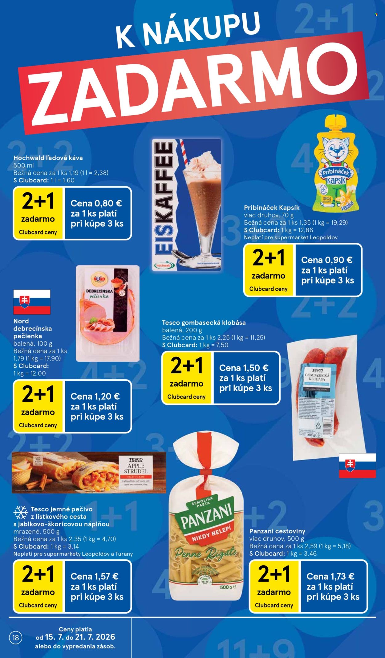 Leták TESCO supermarket - 15.7.2026 - 21.7.2026. Strana 18