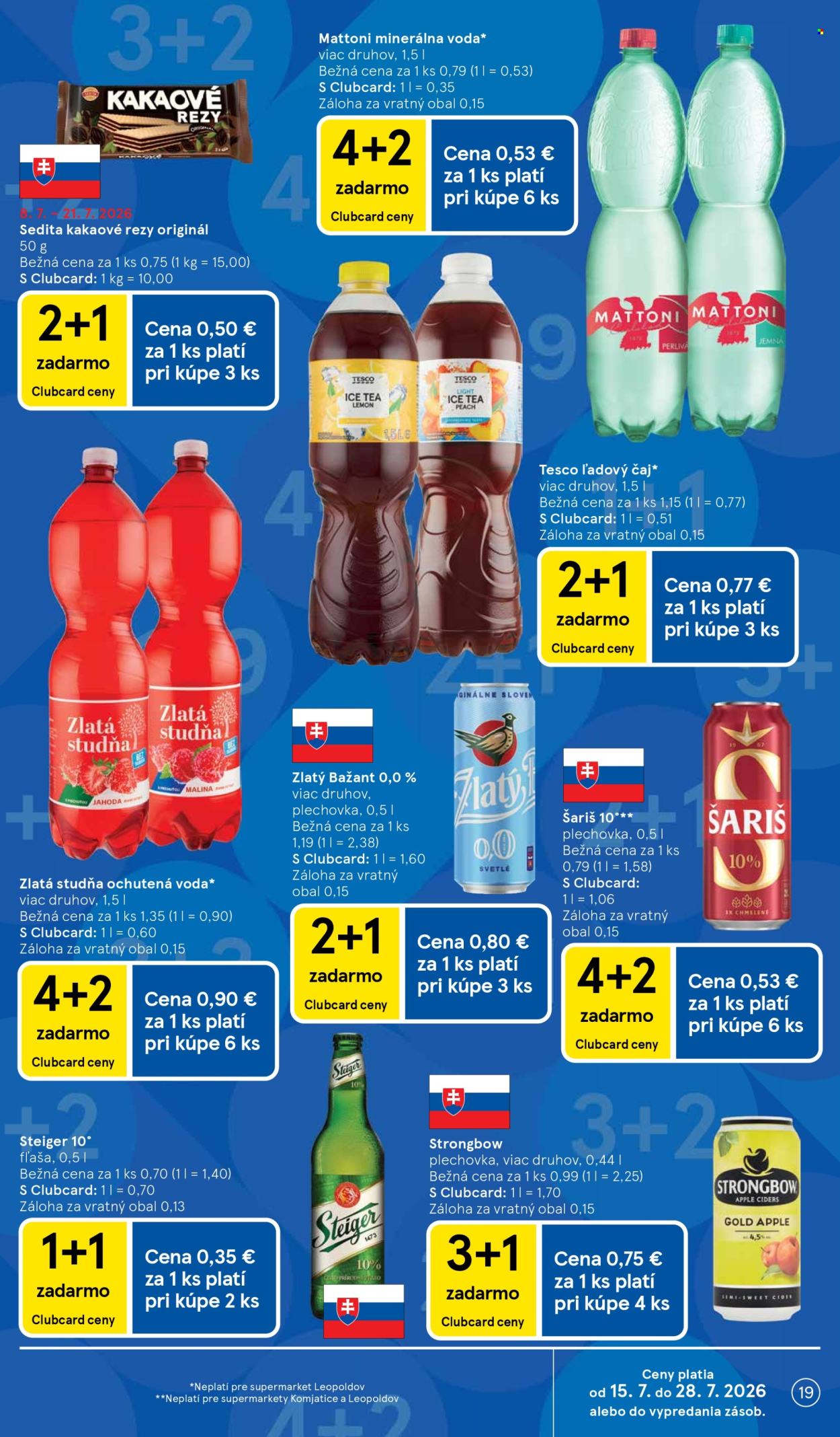 Leták TESCO supermarket - 15.7.2026 - 21.7.2026. Strana 19