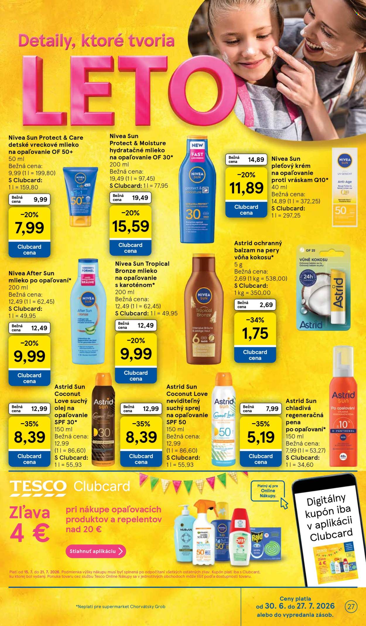 Leták TESCO supermarket - 15.7.2026 - 21.7.2026. Strana 27