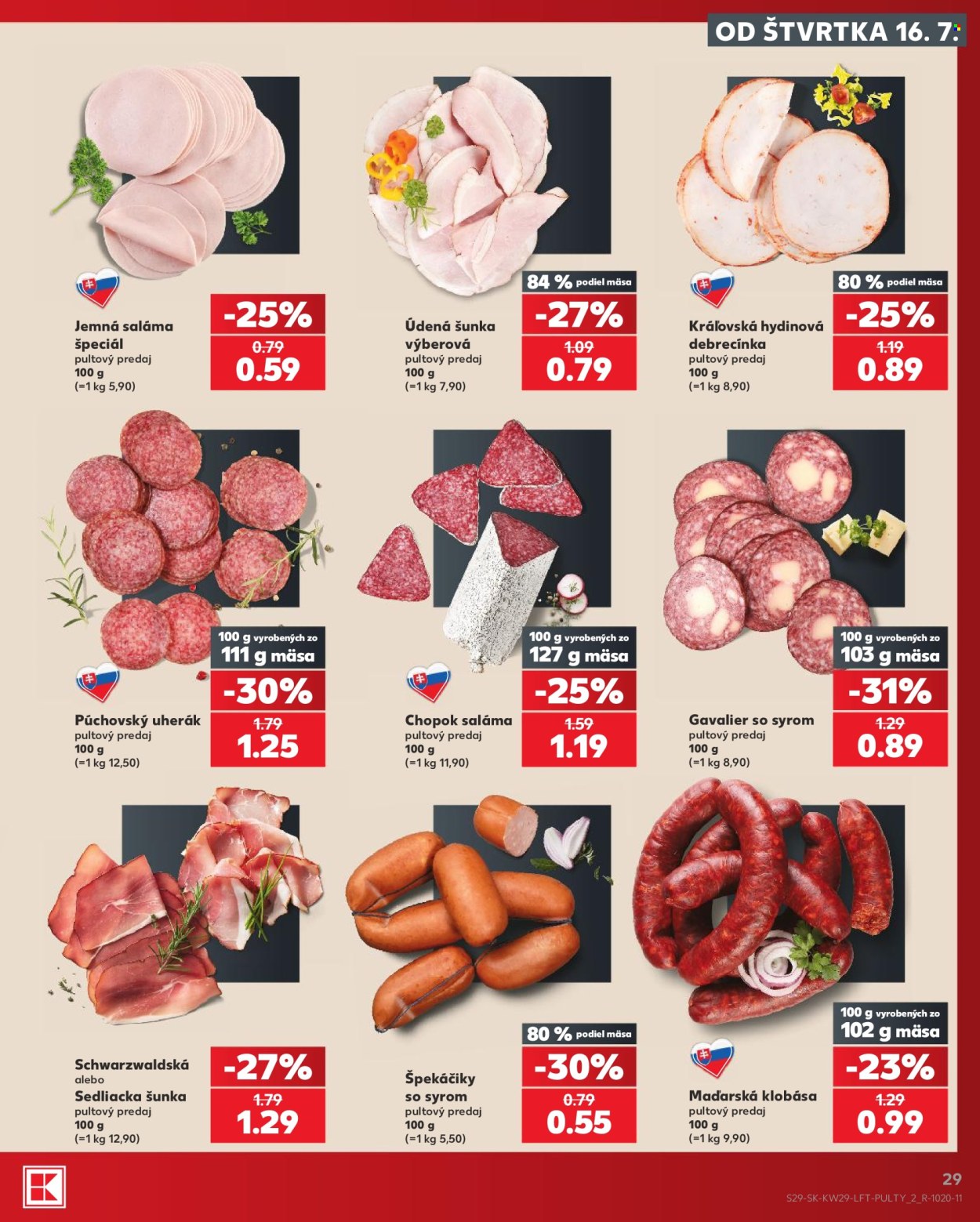 Leták Kaufland - 16.7.2026 - 22.7.2026. Strana 29