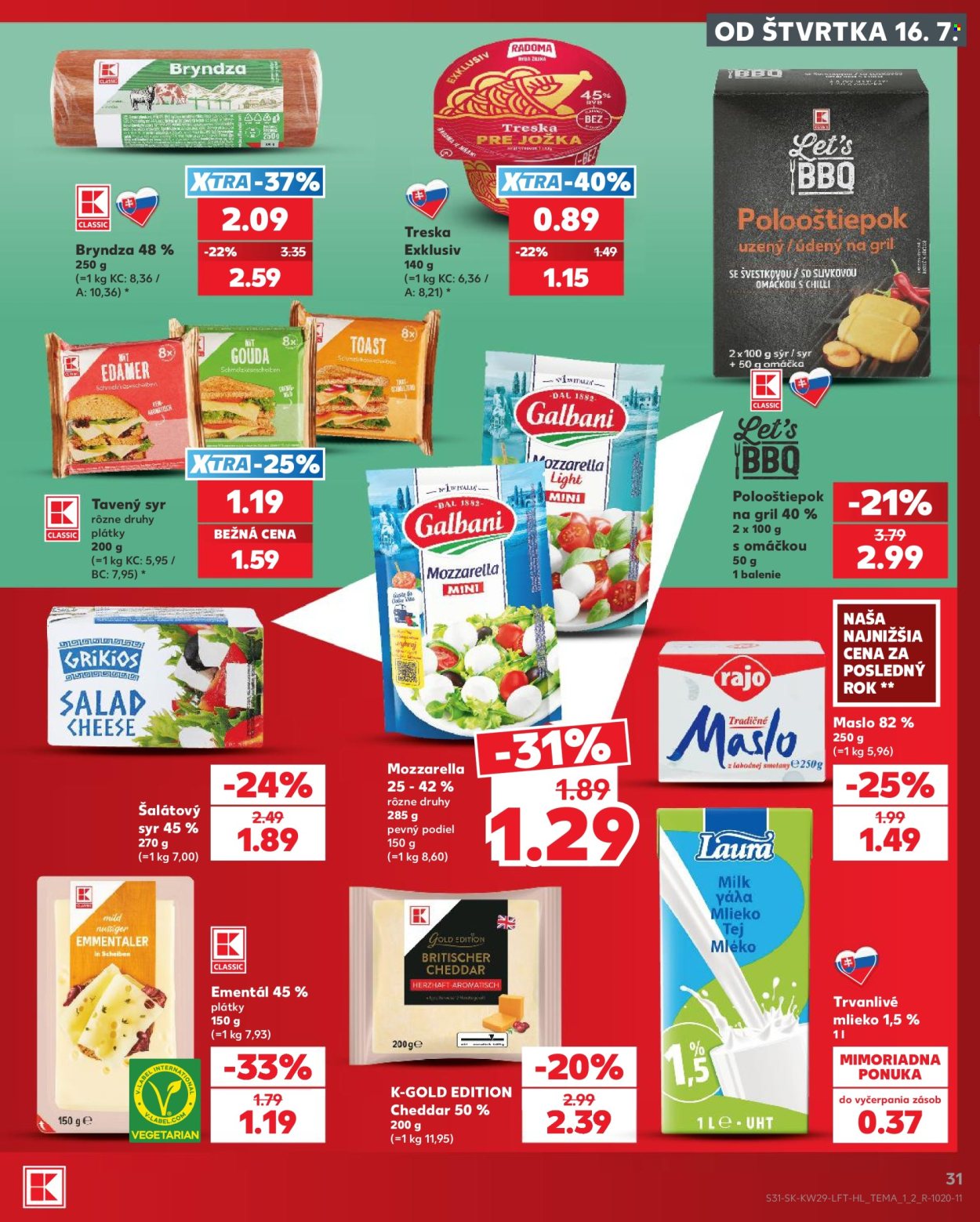 Leták Kaufland - 16.7.2026 - 22.7.2026. Strana 31