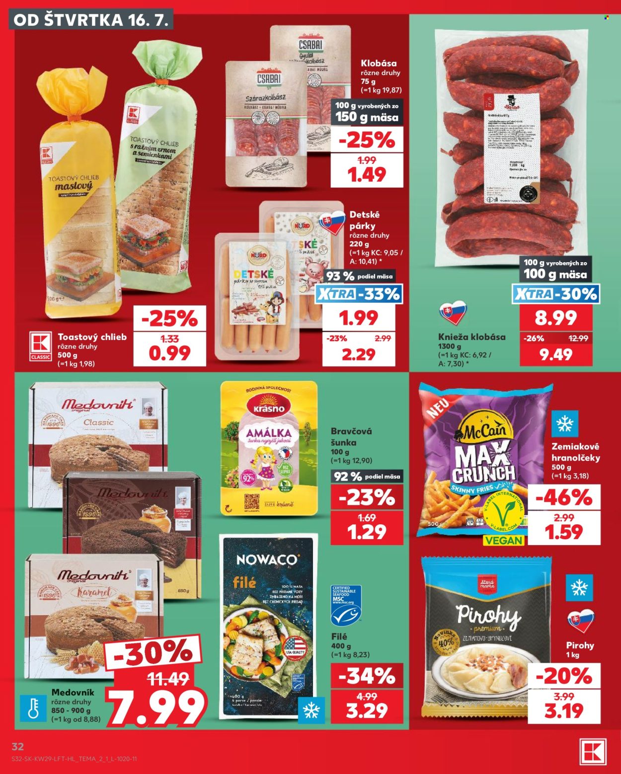 Leták Kaufland - 16.7.2026 - 22.7.2026. Strana 32