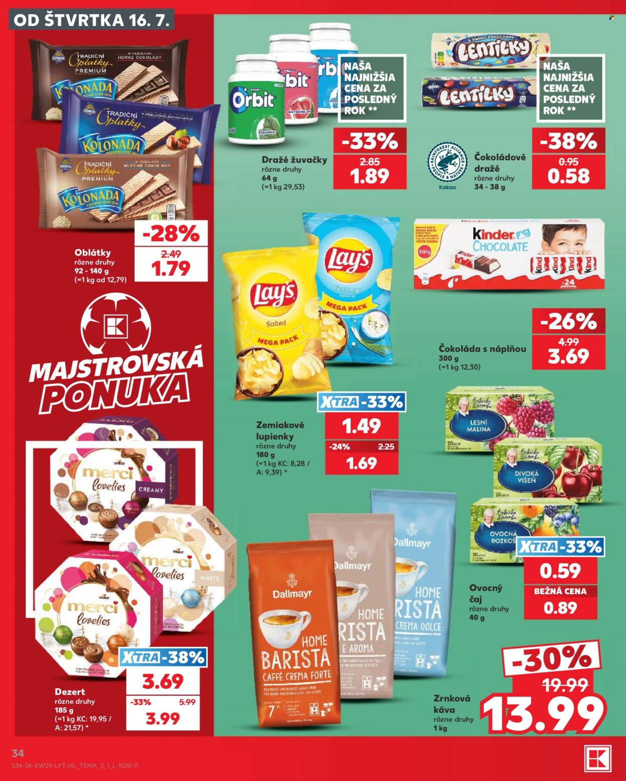 Leták Kaufland - 16.7.2026 - 22.7.2026. Strana 34