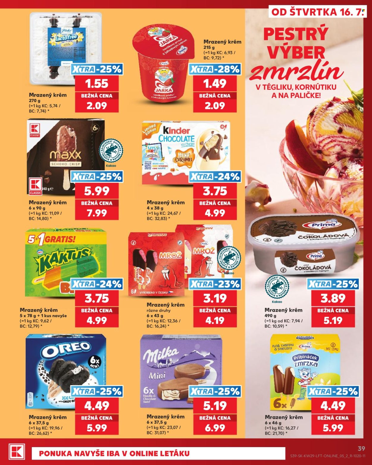 Leták Kaufland - 16.7.2026 - 22.7.2026. Strana 39