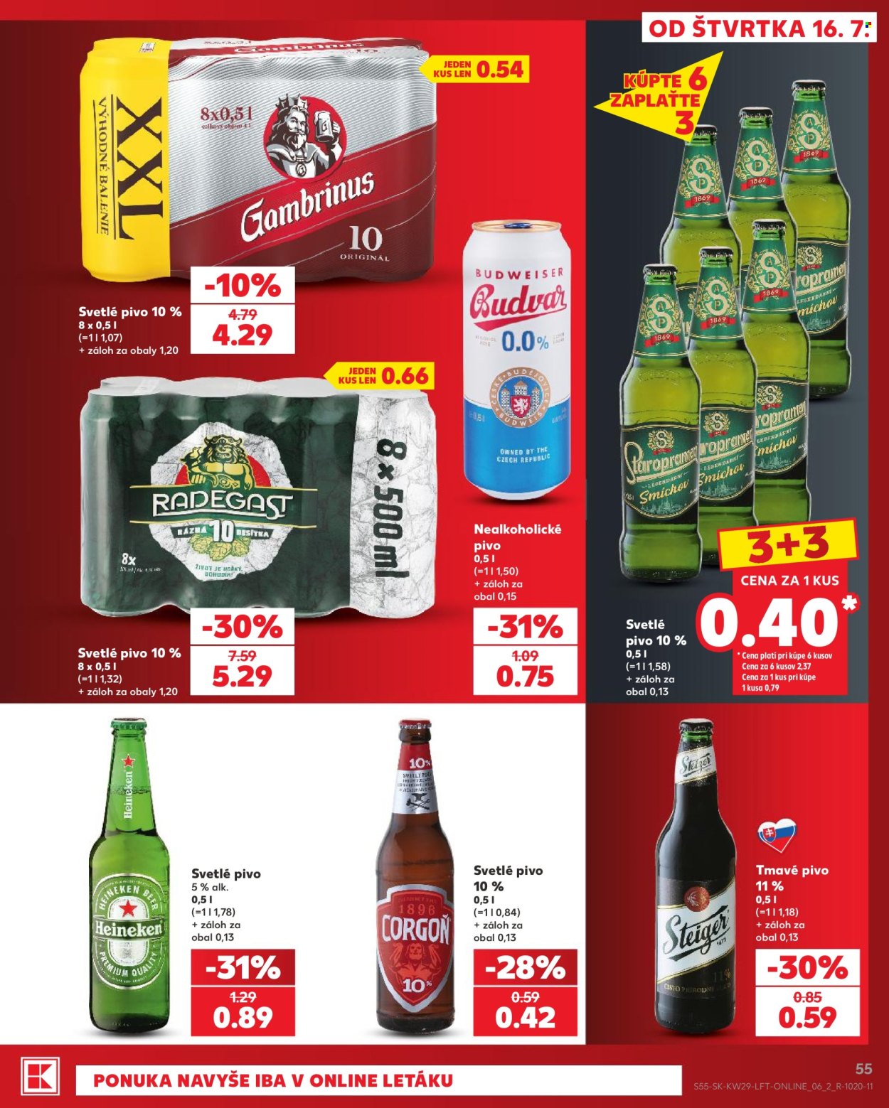 Leták Kaufland - 16.7.2026 - 22.7.2026. Strana 55
