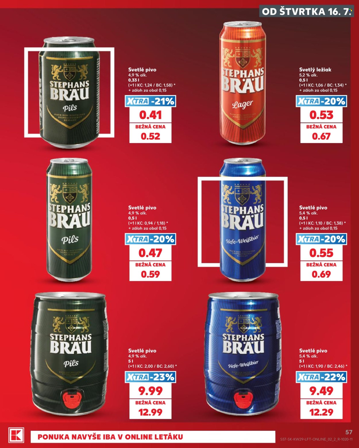 Leták Kaufland - 16.7.2026 - 22.7.2026. Strana 57