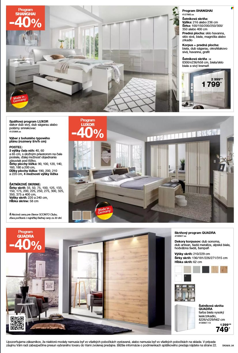 Leták Sconto nábytok - 15.7.2026 - 4.8.2026. Strana 4