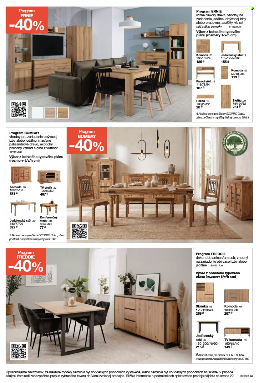 Leták Sconto nábytok - 15.7.2026 - 4.8.2026. Strana 8