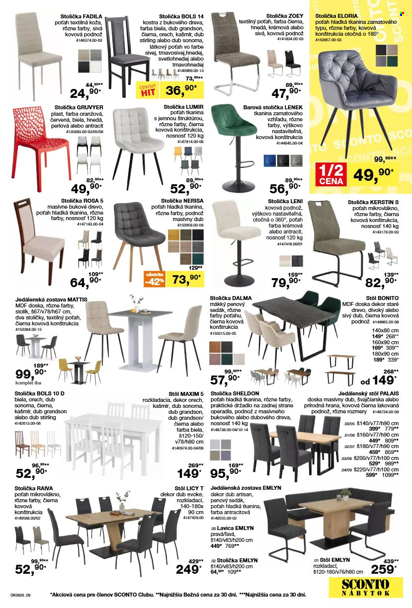 Leták Sconto nábytok - 15.7.2026 - 4.8.2026. Strana 9