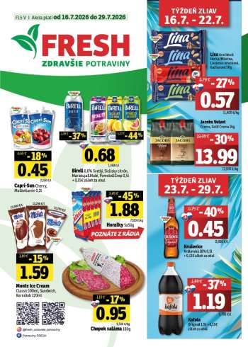 Leták FRESH - 16.7.2026 - 29.7.2026.