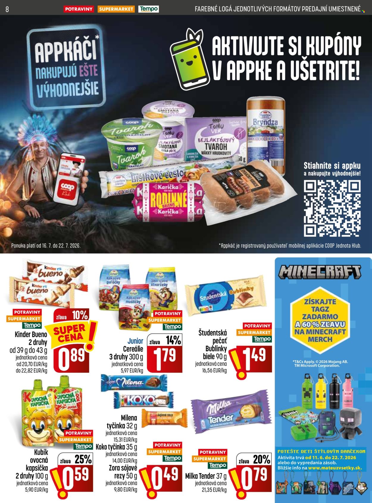 Leták COOP Jednota - 16.7.2026 - 22.7.2026. Strana 8