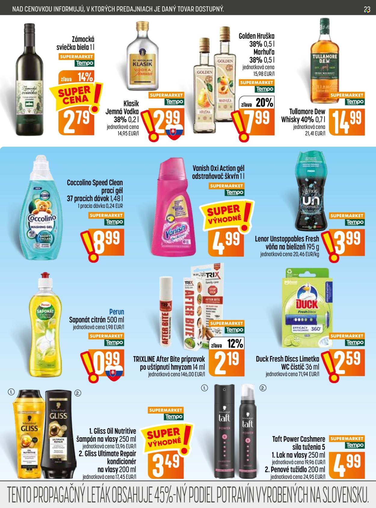 Leták COOP Jednota - 16.7.2026 - 22.7.2026. Strana 23
