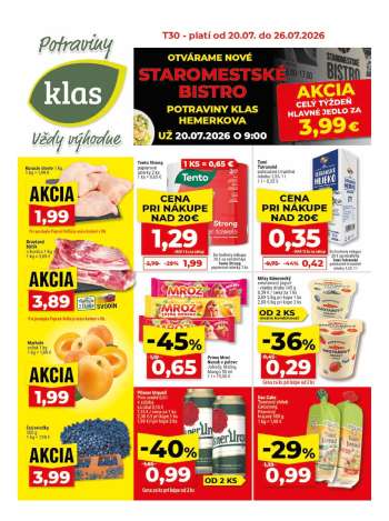 Leták Klas - 20.7.2026 - 26.7.2026.