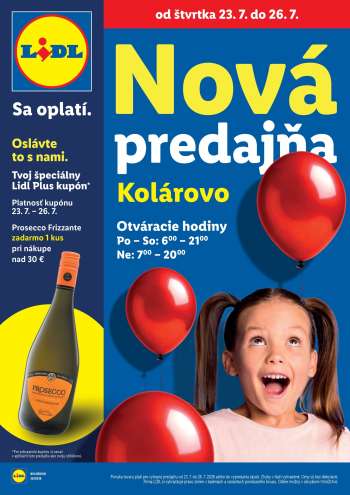 Leták Lidl - 23.7.2026 - 26.7.2026.