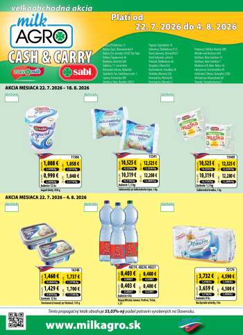 Leták Milk AGRO - 22.7.2026 - 4.8.2026.