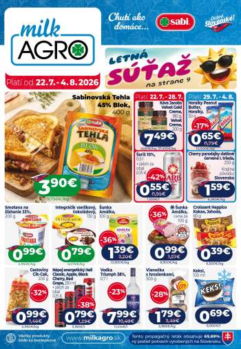 Leták Milk AGRO - 22.7.2026 - 4.8.2026.