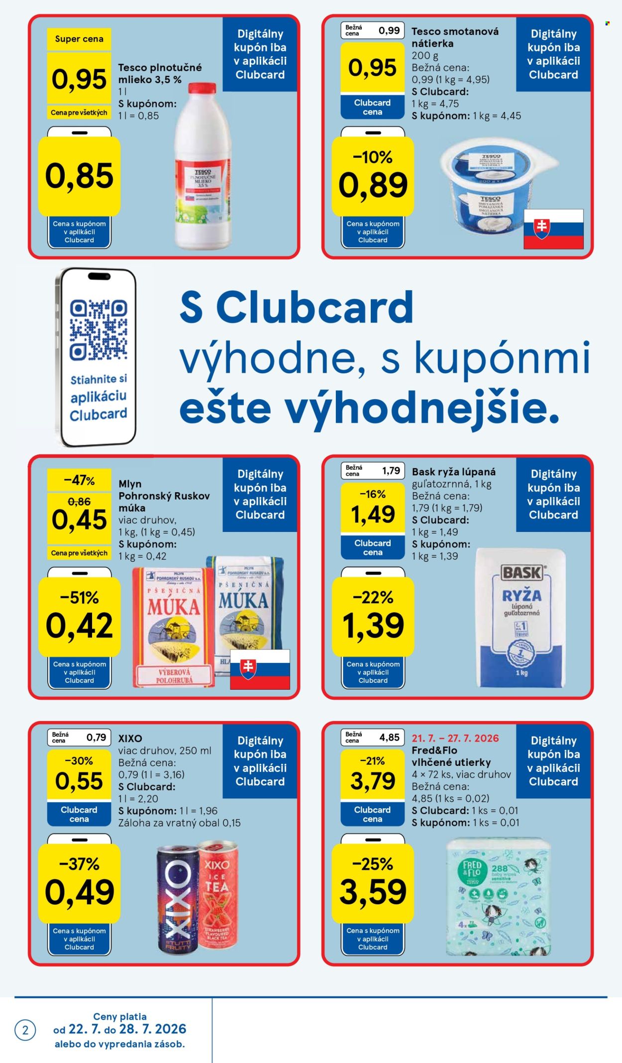 Leták TESCO - 22.7.2026 - 28.7.2026. Strana 2