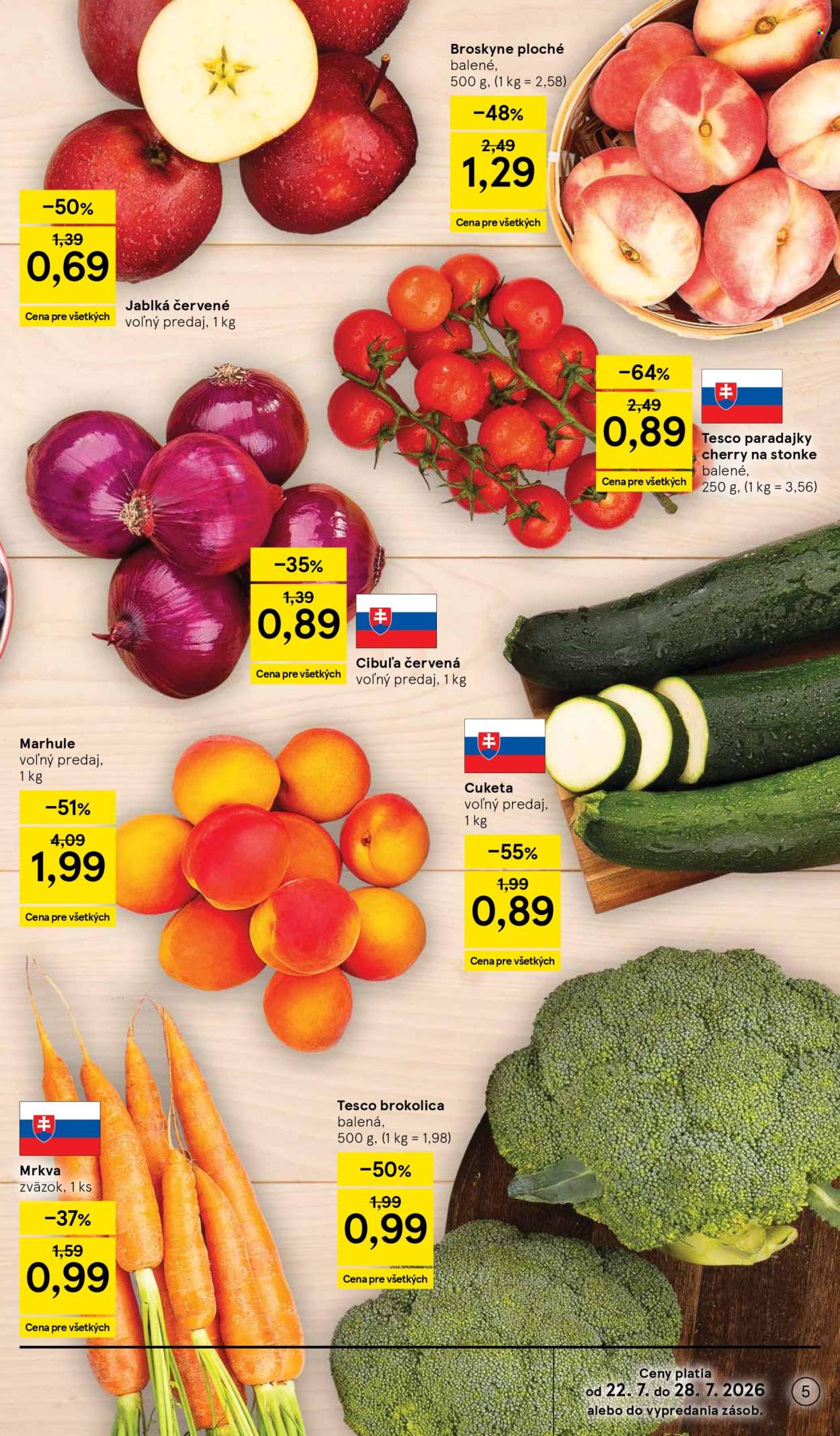 Leták TESCO - 22.7.2026 - 28.7.2026. Strana 5