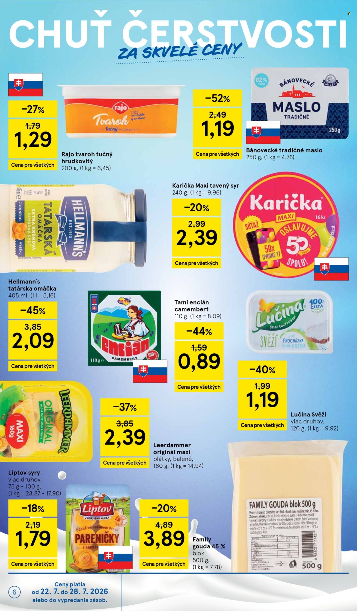 Leták TESCO - 22.7.2026 - 28.7.2026. Strana 6
