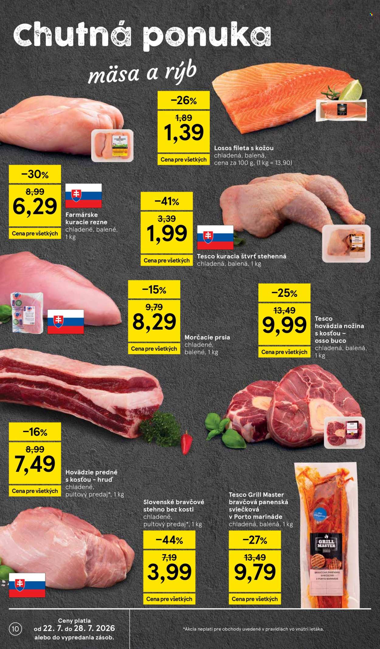 Leták TESCO - 22.7.2026 - 28.7.2026. Strana 10